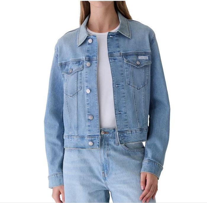 Calvin Klein 90s Women’s Blue Denim Trucker Jacket