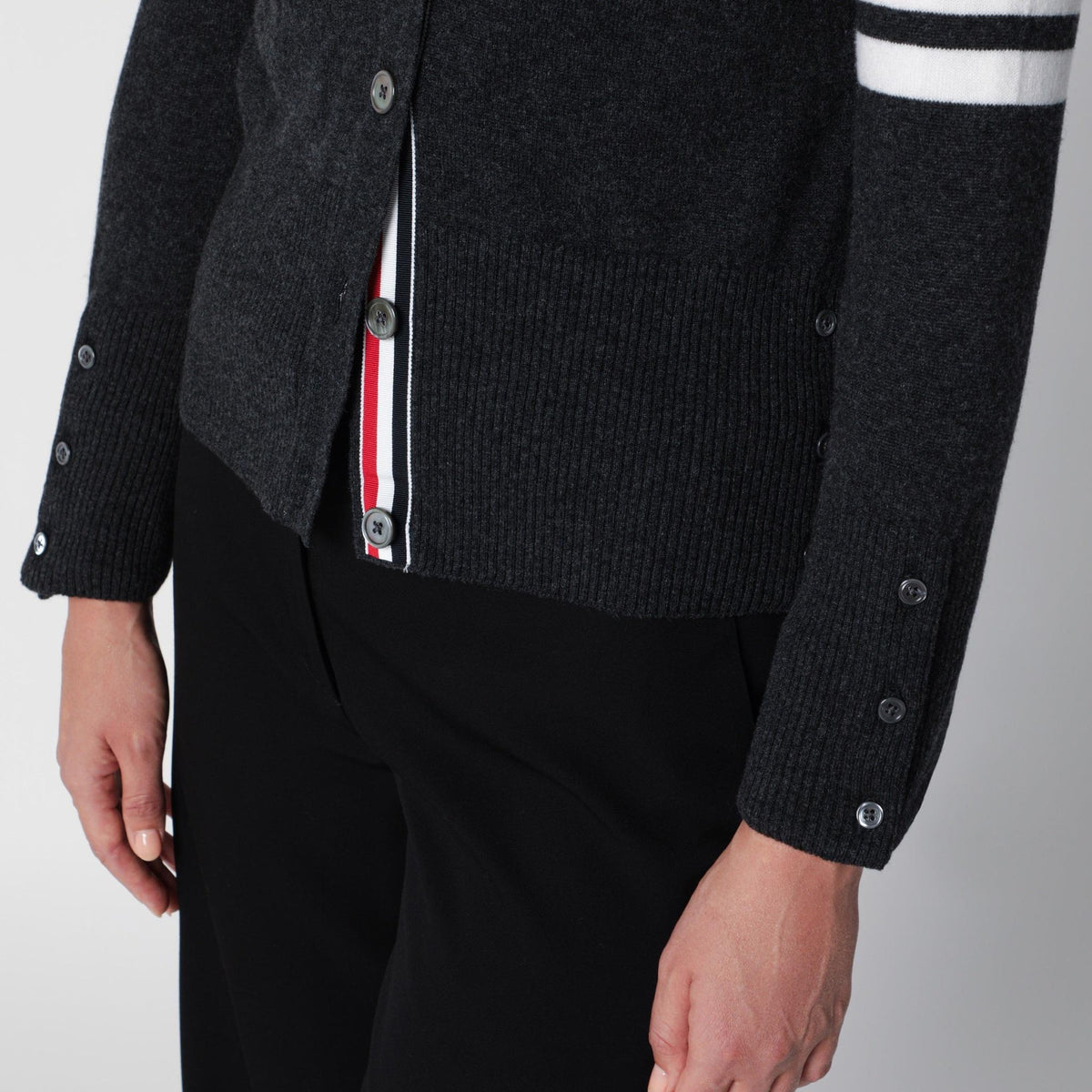 THOM BROWNE Wool Knit Cardigan