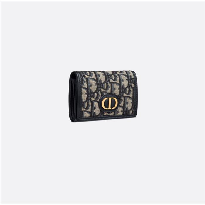 DIOR 30 Montaigne Glycine Oblique Compact Wallet S2300UTZQ