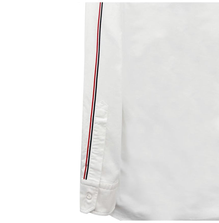 THOM BROWNE Back Stripe Oxford Long Sleeve Shirt MWL413A 100