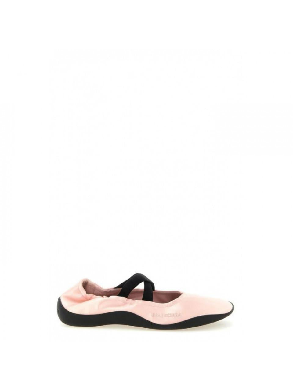 BALENCIAGA Shibuya Ballet Flats Pink Leather Women’s Flat Shoes