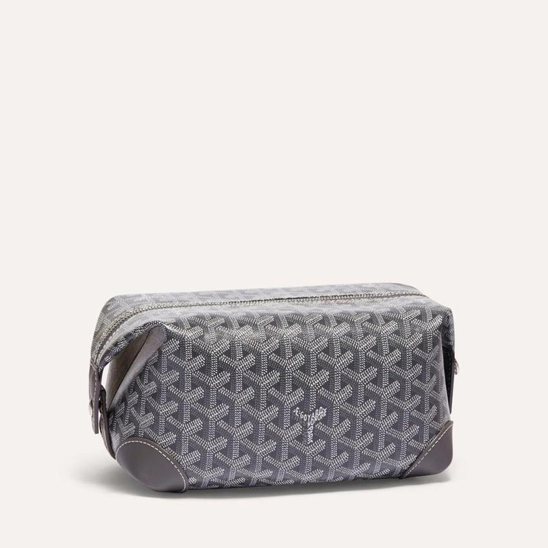 GOYARD Gray Canvas Unisex Bowling 25 Clutch BOWLIN 025TY51