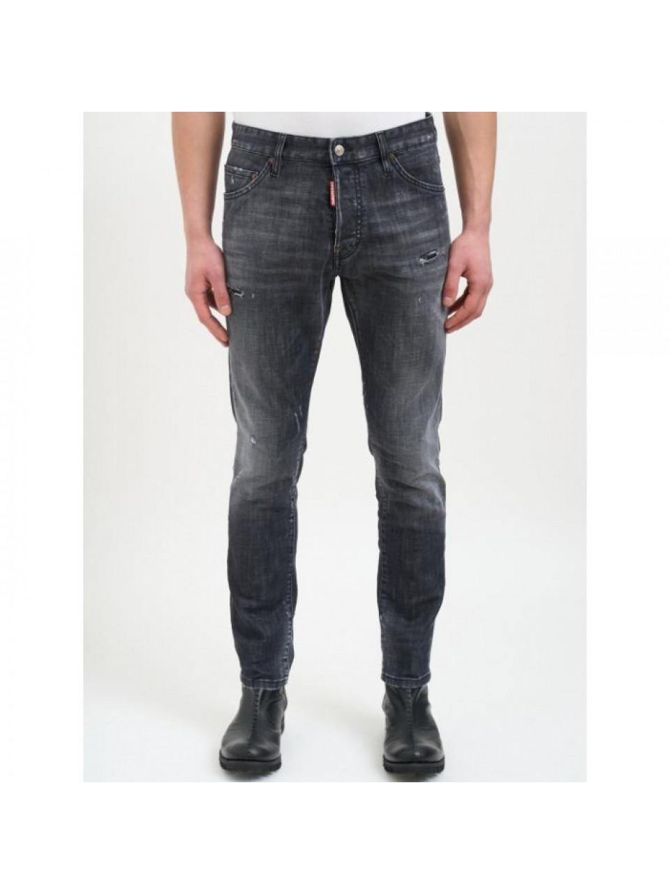 Dsquared2 Black Fog Wash Teddy Jeans Men Denim Pants S74LB1910 S30357 900