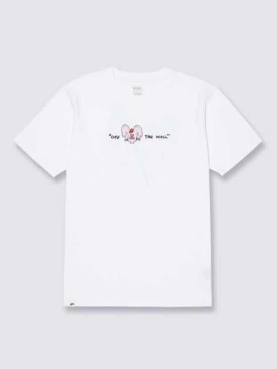 Vans Short Sleeve T-Shirt for Men VN000QF6WHT1 DOM