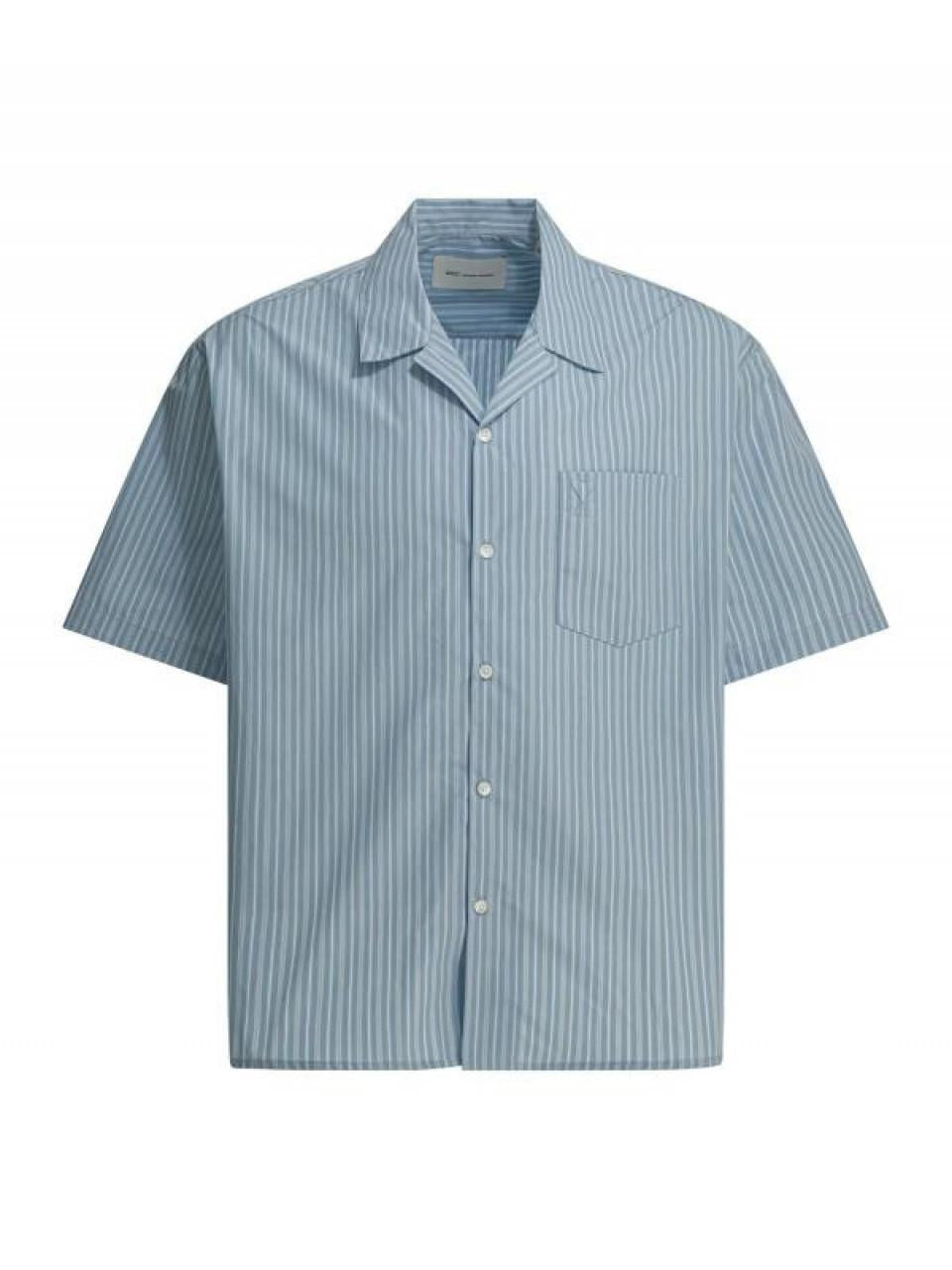 AMI Cotton Short Sleeve Boxy Shirt
