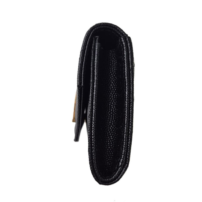 Saint Laurent Matelasse Envelope Quilted Card Holder Black Gol 414404 BOW01 1000