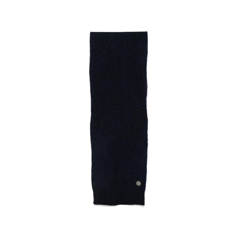STONE ISLAND Wool Scarf Navy Men’s
