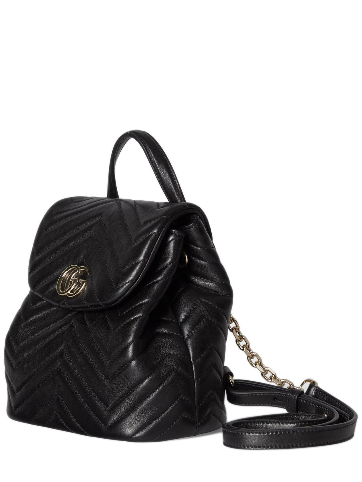 GUCCI Black Leather Backpack