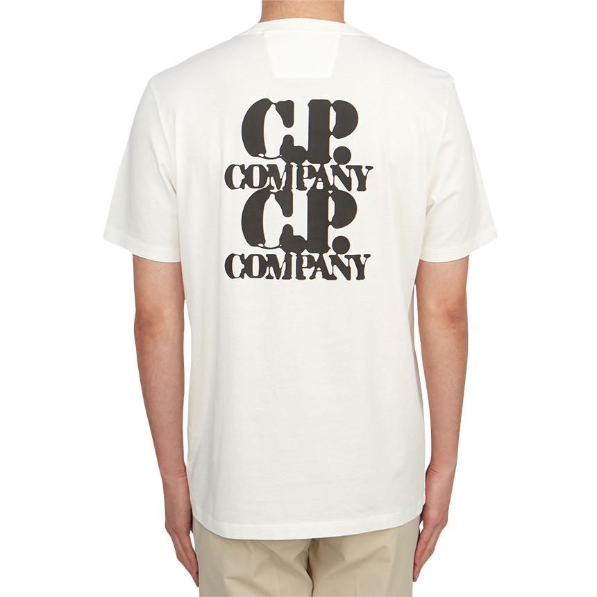 CP Company Men’s Short Sleeve T-Shirt White Cotton