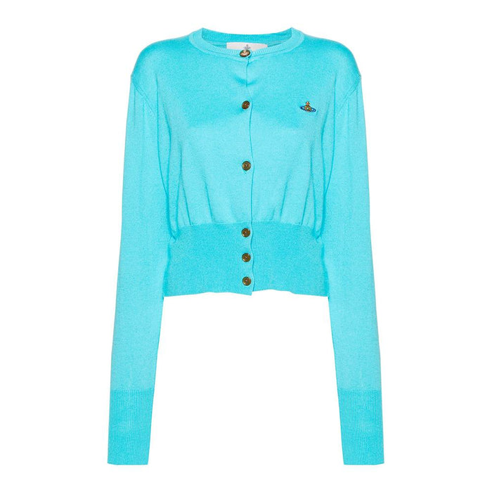 Vivienne Westwood Bea Cropped Cardigan Blue