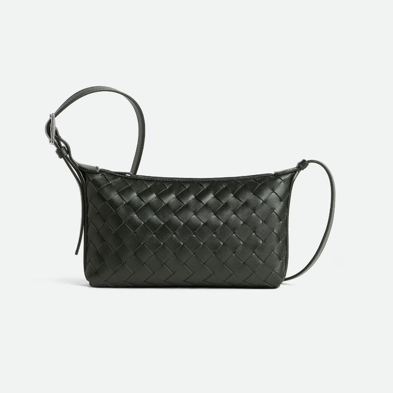 Bottega Veneta Dark Green Travel Phone Pouch