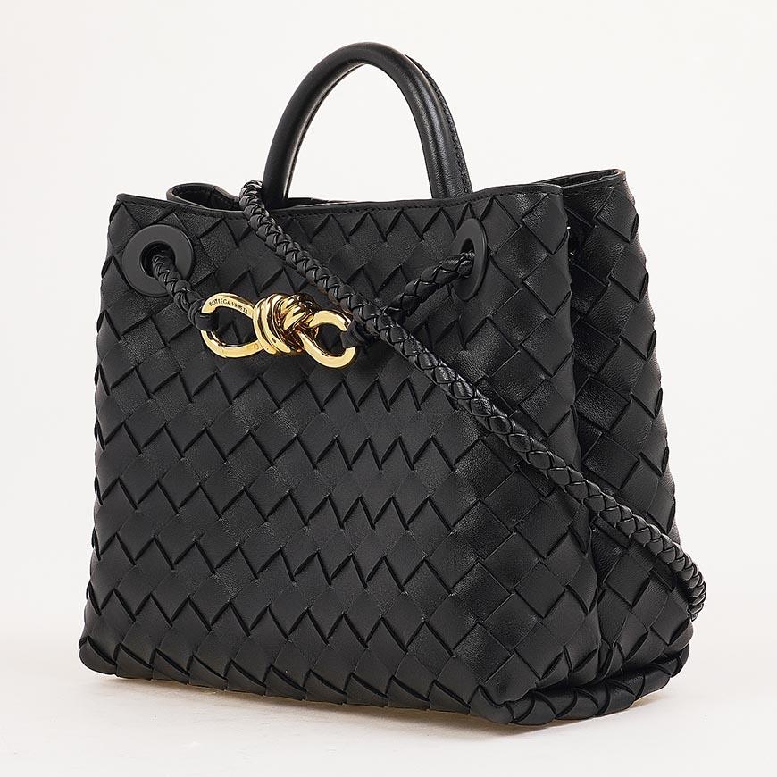 Bottega Veneta Small Andiamo Leather Tote Bag Black Women’s