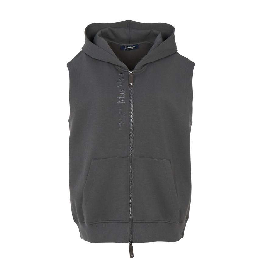 Max Mara Hooded Vest Jacket Black Women’s