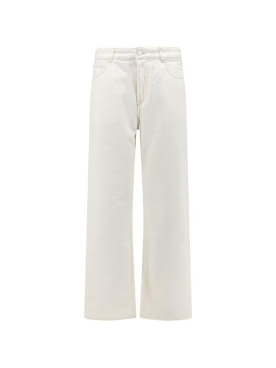 AMI White Cream Denim Jeans for Men