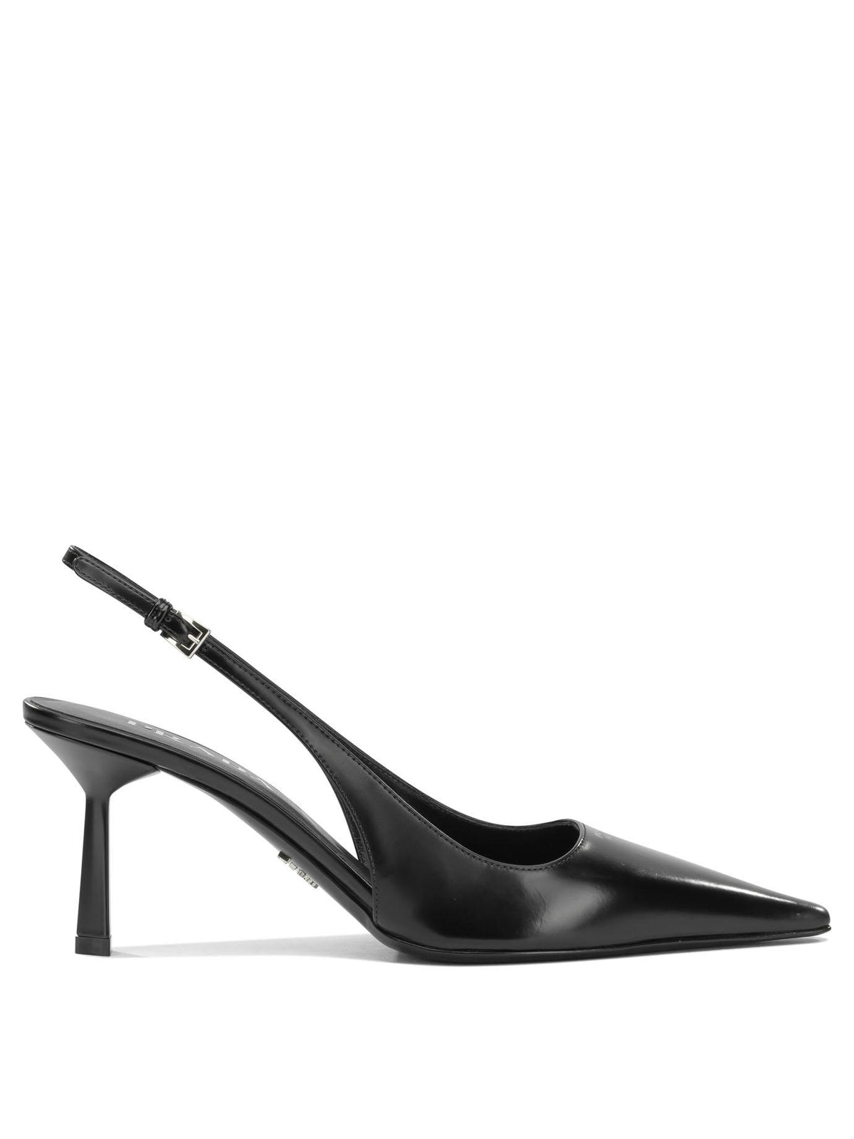 PRADA Black Patent Leather Slingback Pumps