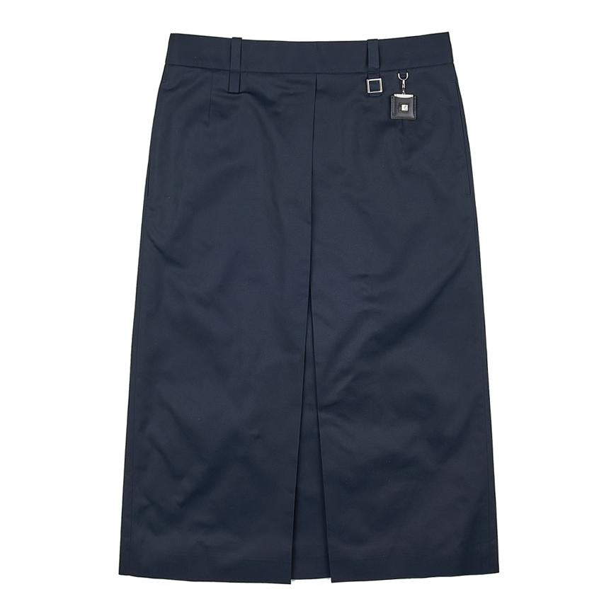 WOOYOUNGMI Low Rise Long Midi Skirt Navy Women’s