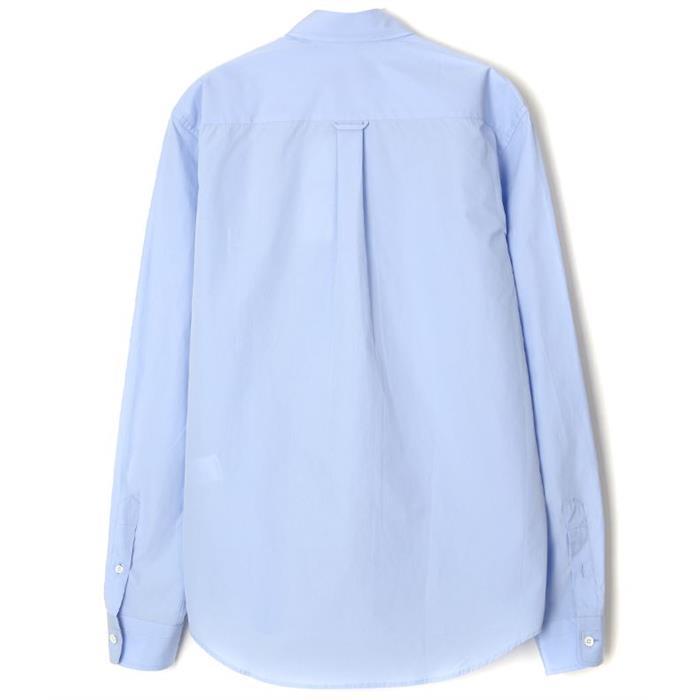 Maison Kitsune Fox Head Logo Long Sleeve Shirt HM00435WC0025