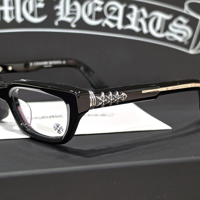 Chrome Hearts Astra Ordinaire Black Silver Eyeglasses