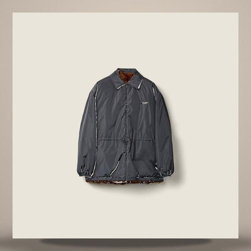 Miu Miu Functional Fabric Shearling Bomber Jacket