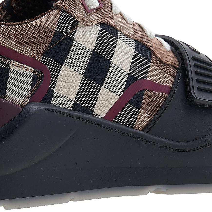 BURBERRY Men’s Check Cotton Low-Top Sneakers 8052971 MF TNR RAMSEY M ST A8894
