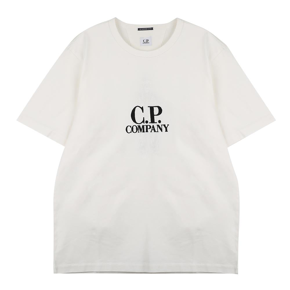 CP Company British Twist Mercerized Jersey T-Shirt White Men