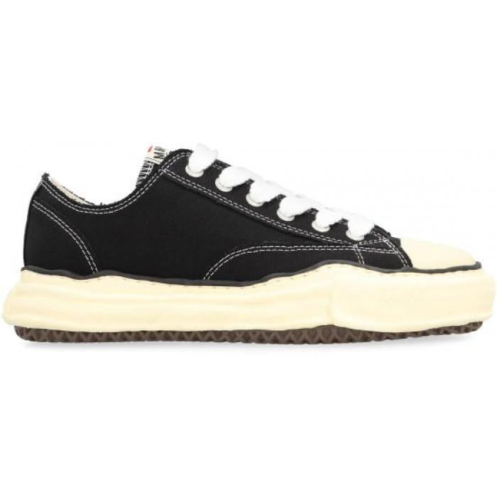 Maison Mihara Yasuhiro Peterson OG Sole Canvas Low-Top Sneakers Black
