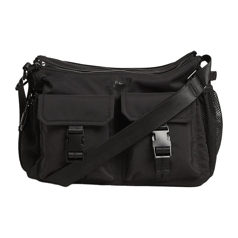 A.P.C. Trek Crossbody Bag Black Nylon Unisex