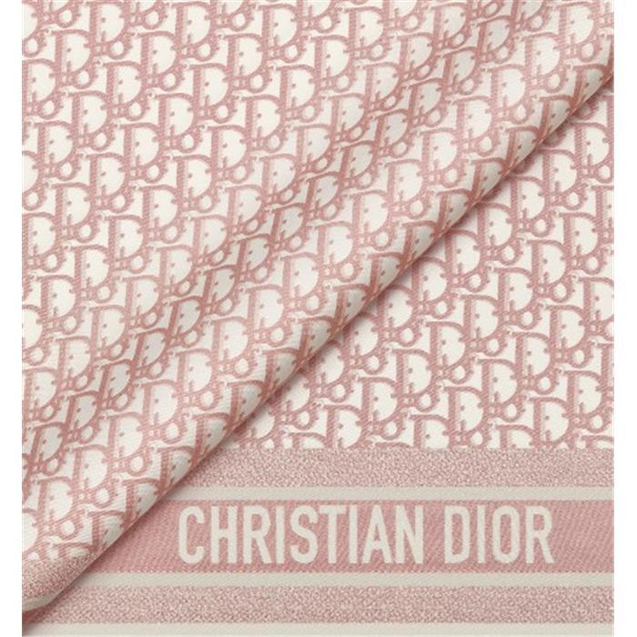 DIOR Oblique Twin 90 Square Scarf Navy Silk