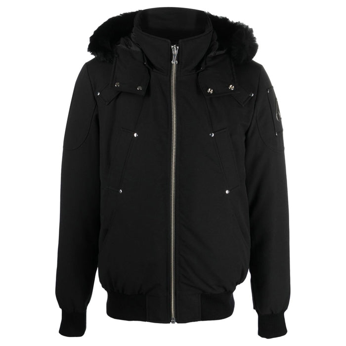 Moose Knuckles Ballistic Bomber Fur Hood Down Jacket
