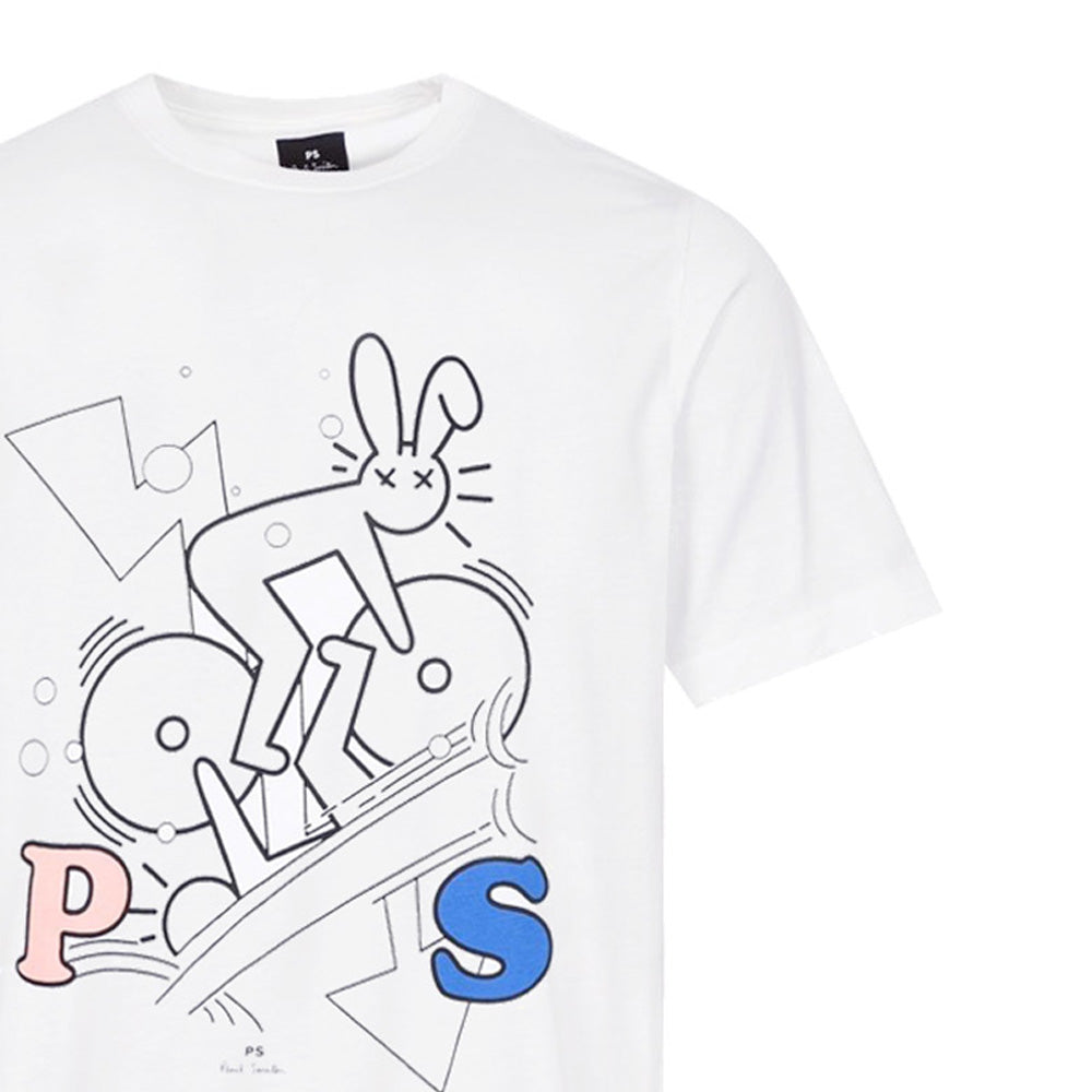 Paul Smith Men's Rabbit Logo Print T-Shirt M2R 011R HP3275 01