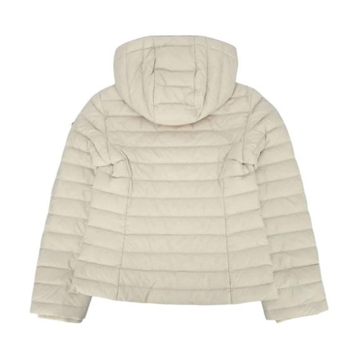 BURBERRY Ivory Bear Logo Puffer Jacket Women 8109349