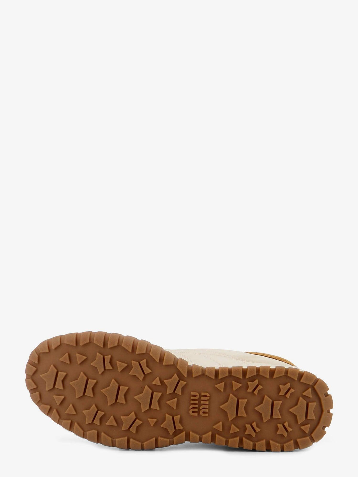 Miu Miu White Leather Low-Top Sneakers
