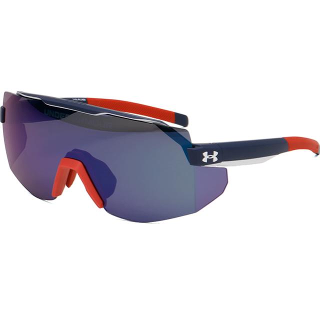 Under Armour Blue Mirror Sports Sunglasses Running Cycling Softba UA SQUAD WIRB3