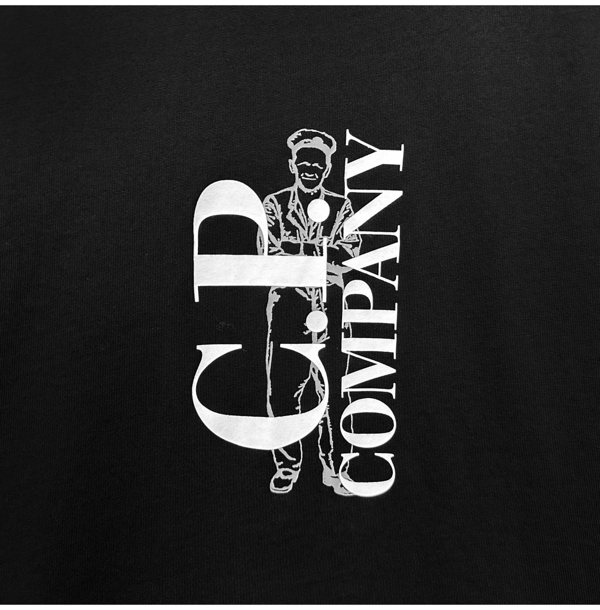CP Company Jersey Logo Short Sleeve T-Shirt Black Men