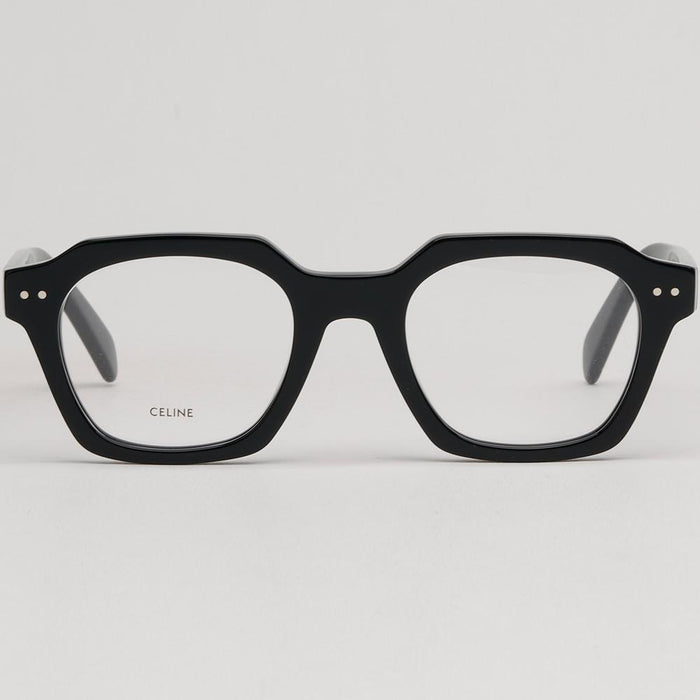 CELINE Black Acetate Thick Frame Unisex Eyeglasses CL50128I 001