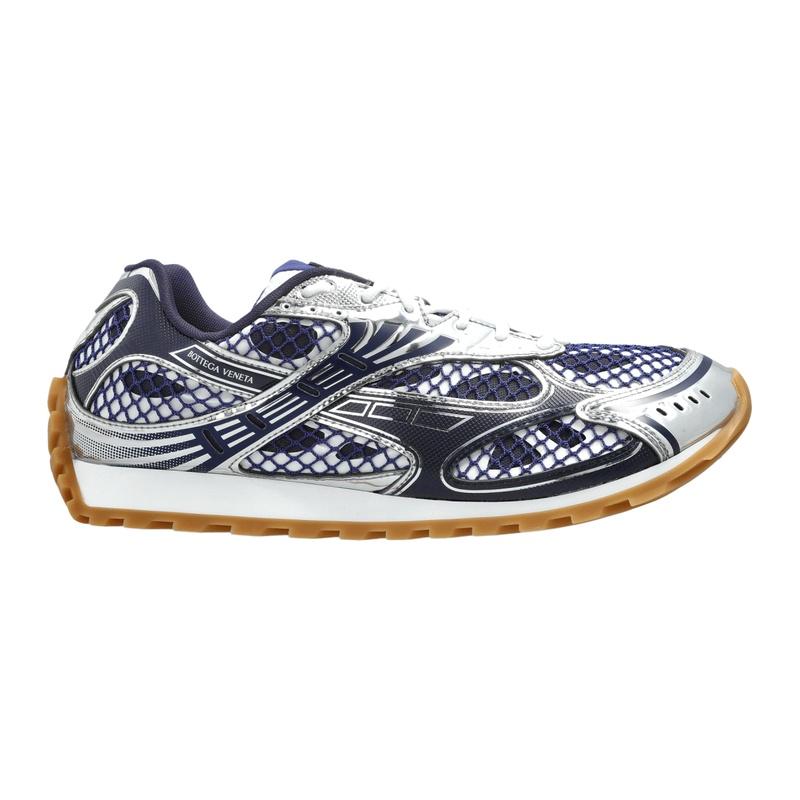 Bottega Veneta Orbit Men’s Low-Top Sneakers Navy Leather
