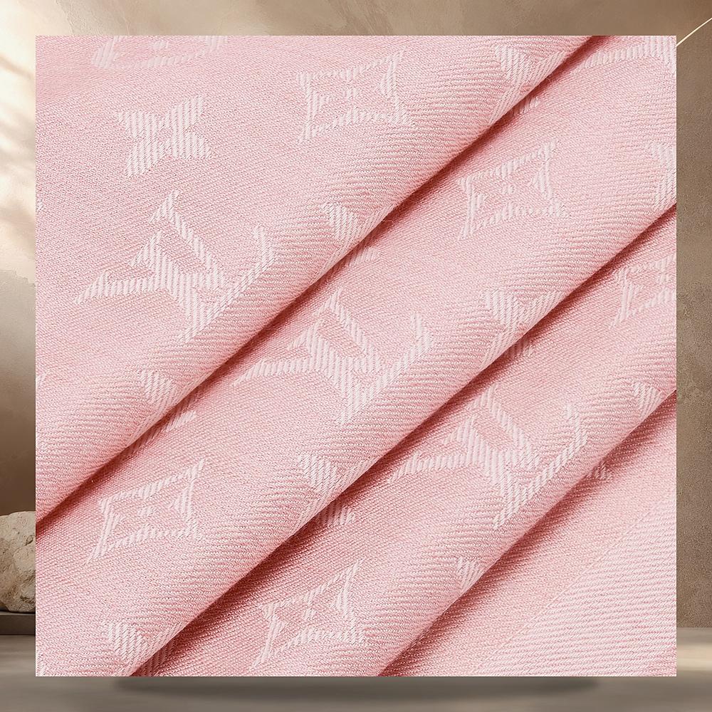 Louis Vuitton Monogram Denim Shawl Light Pink Scarf M98341