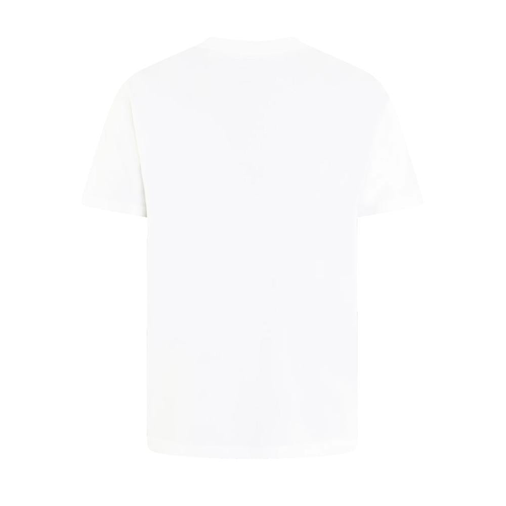 Moncler White Pixel Logo Cotton T-Shirt Men