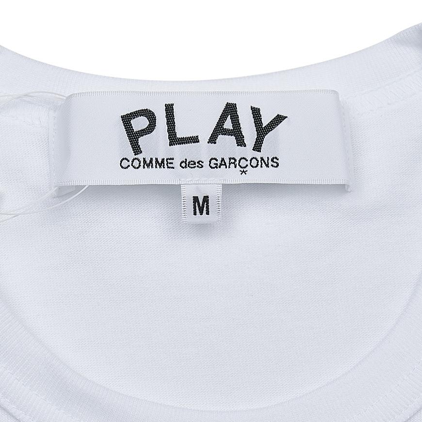 Comme des Garcons Unisex Multi Logo Heart T-Shirt AX T282 051 WHITE
