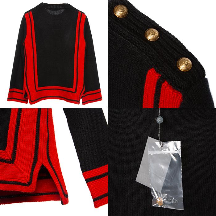 Alexander Mcqueen Women’s Cashmere Oversized Crewneck Knit Sweater WM1 439003