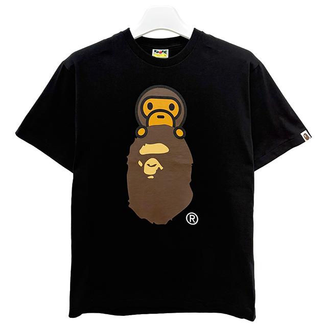 BAPE Milo On Ape Head Graphic Black Short Sleeve T-Shirt