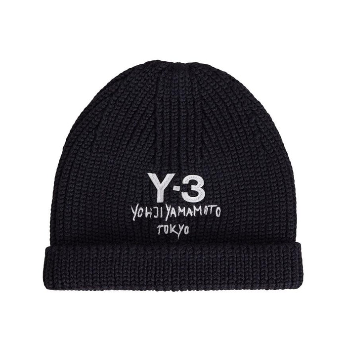 Y-3 Unisex Chunky Knit Beanie JX8308 BLACK