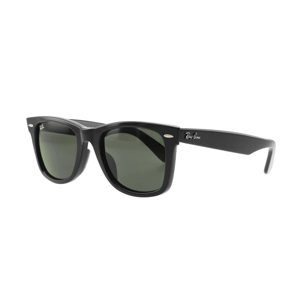 Ray Ban Black Wayfarer Square Sunglasses Asian Fit Men RB2140F 901