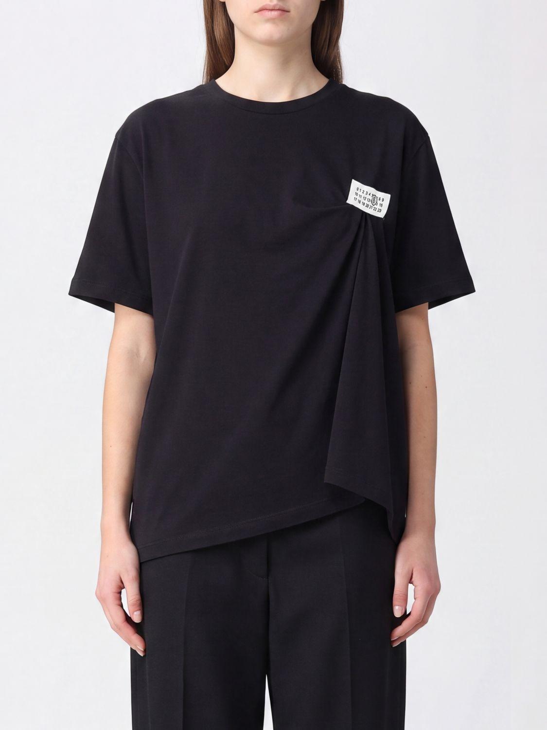Maison Margiela Black Cotton Short Sleeve T-Shirt