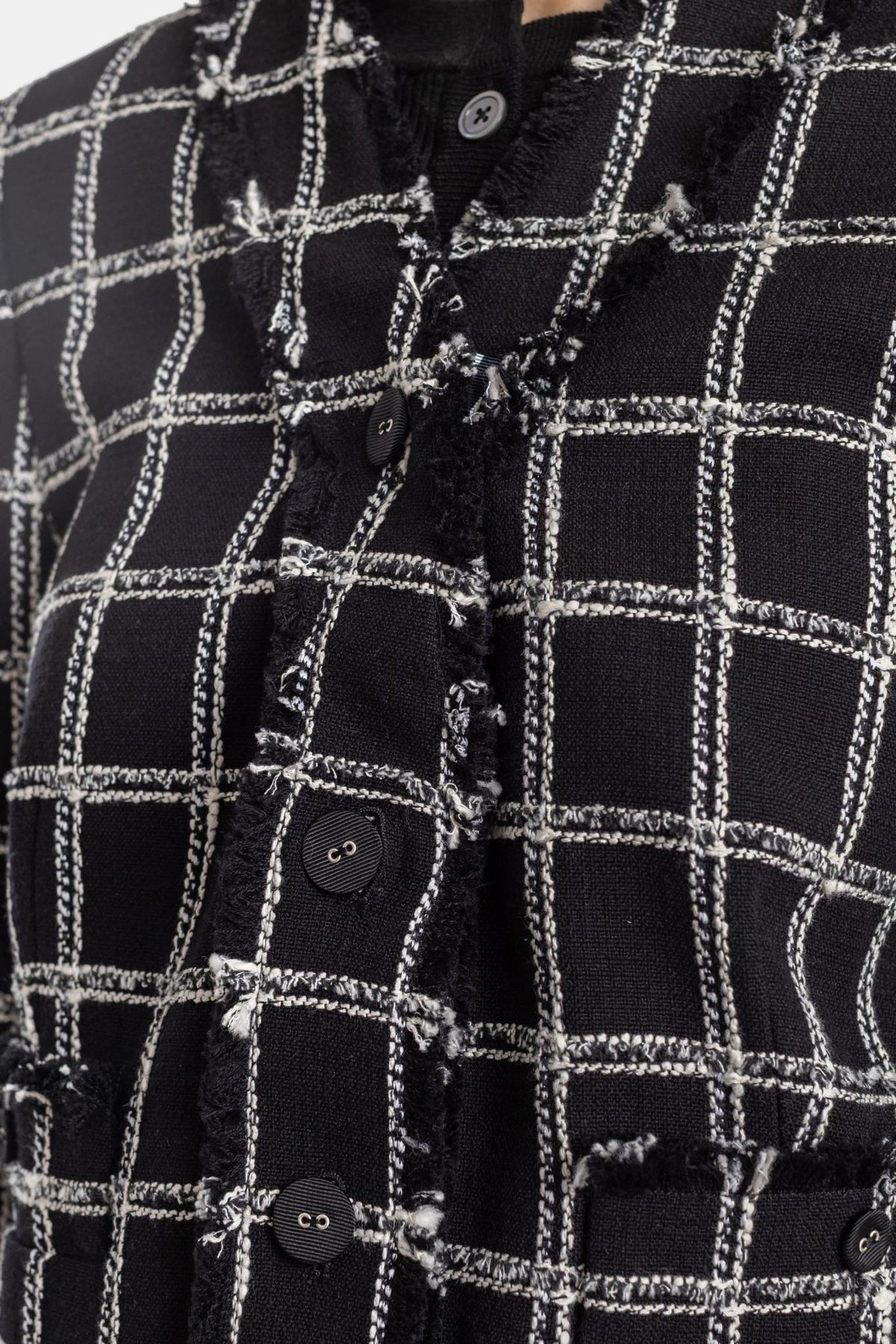 THOM BROWNE Wool Blend Check Jacket