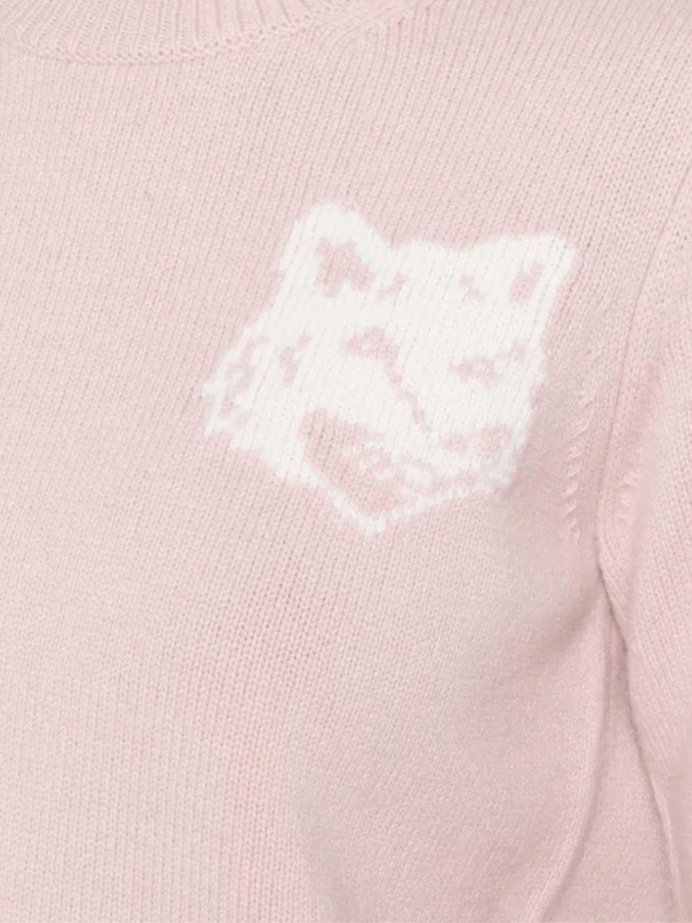 Maison Kitsune Wool Blend Crewneck Sweater Women’s Navy