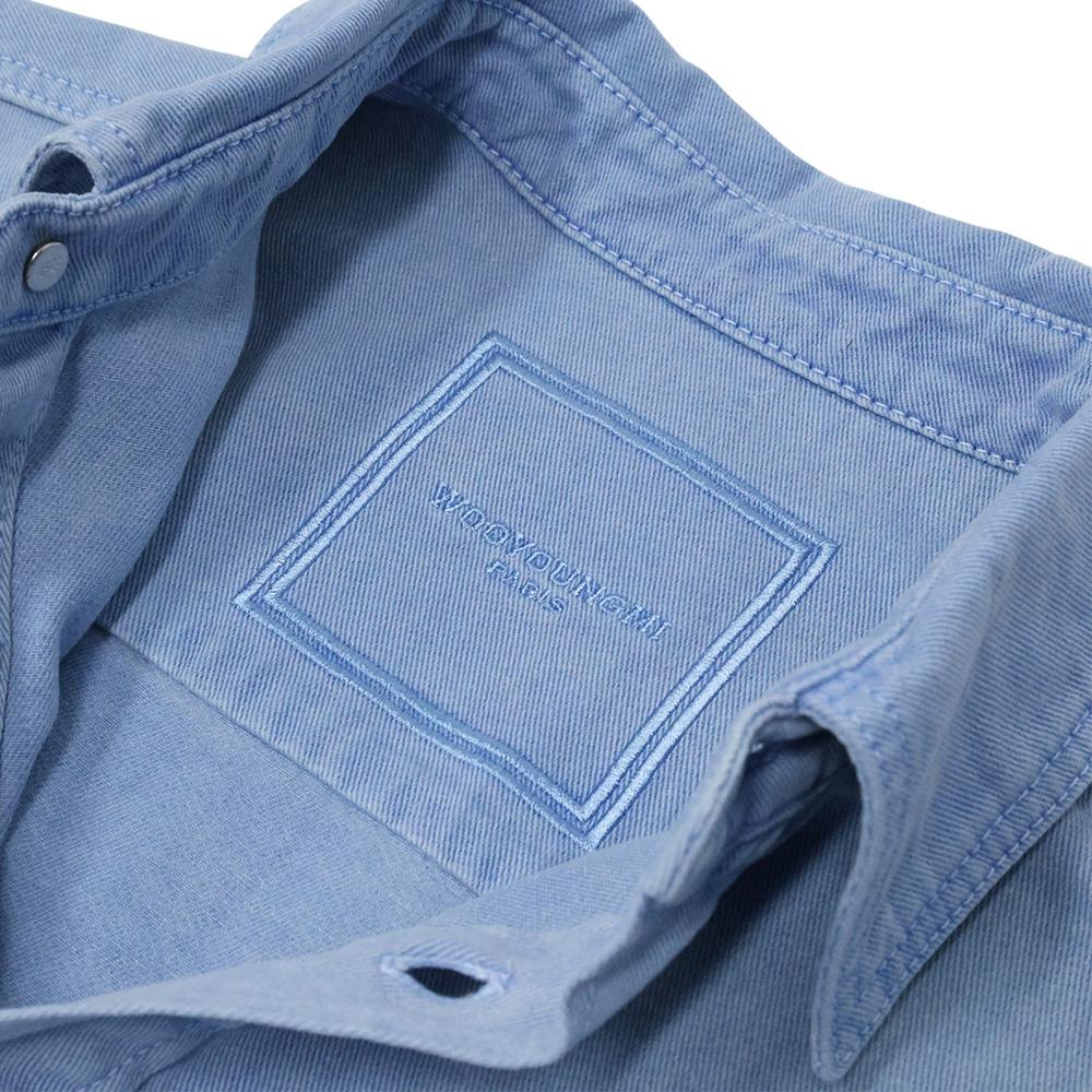 WOOYOUNGMI Back Logo Short Sleeve Shirt for Men