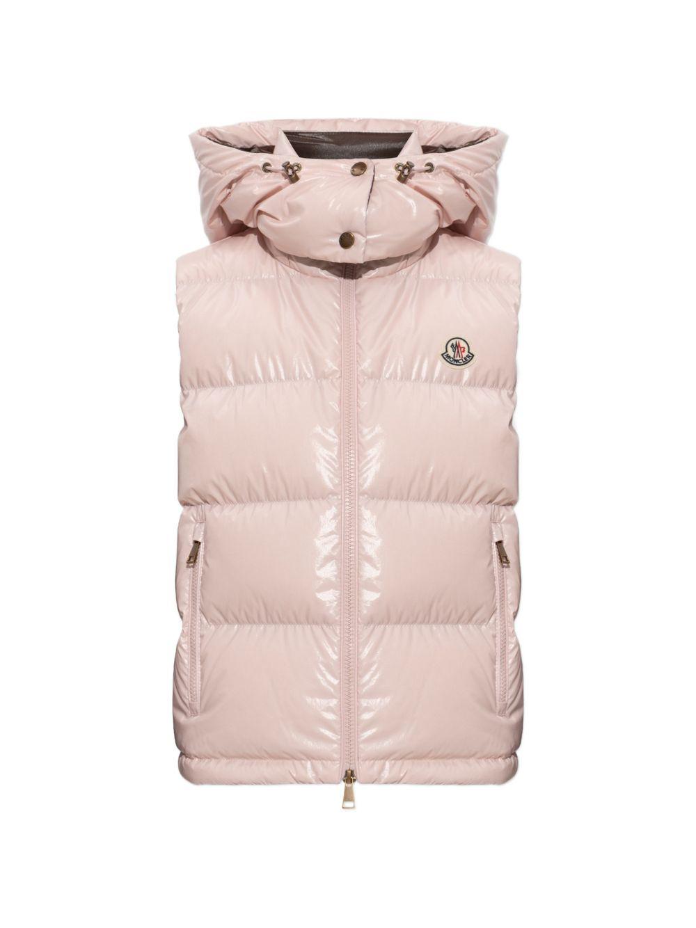Moncler Black Down Puffer Vest for Women