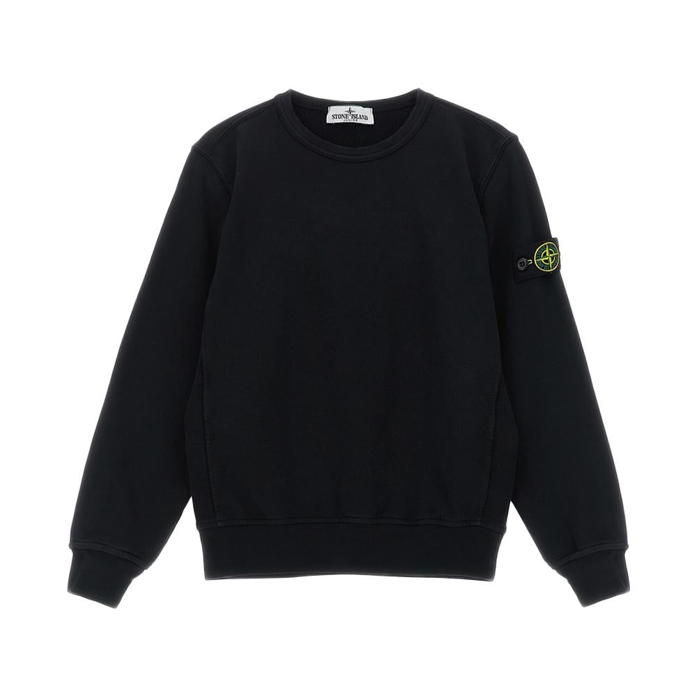 STONE ISLAND Black Logo Patch Women’s Sweatshirt L1S166100005 S0040 V0029