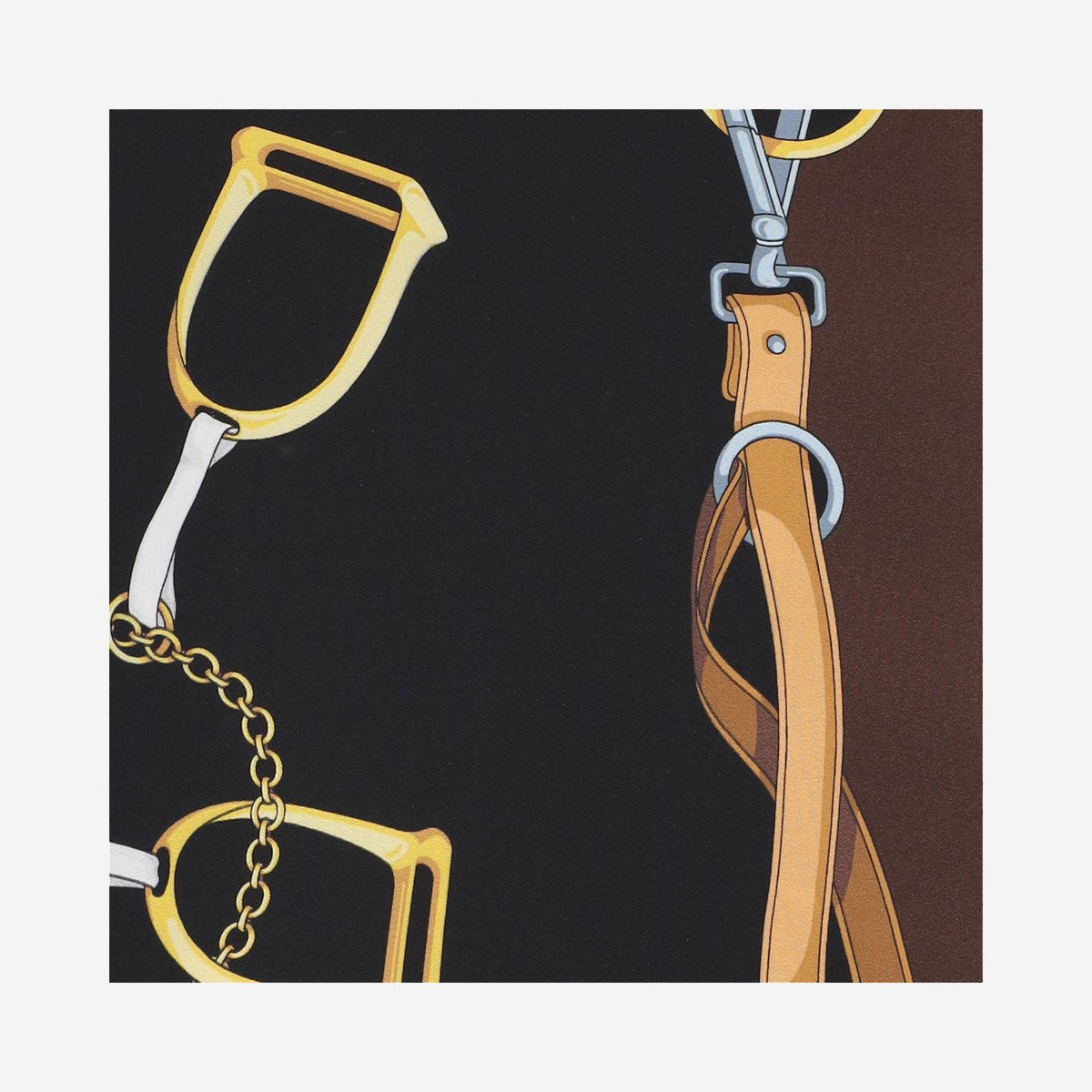 GUCCI Wool Knit Scarf Ivory